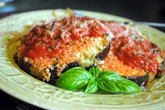 From Our Vegetarian Lab : The Cheesy Eggplant Parmesan