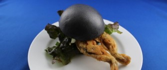 Japan’s Latest Entrant in The World of Strange Cuisine, the Deep-Fried Black Frog Burger